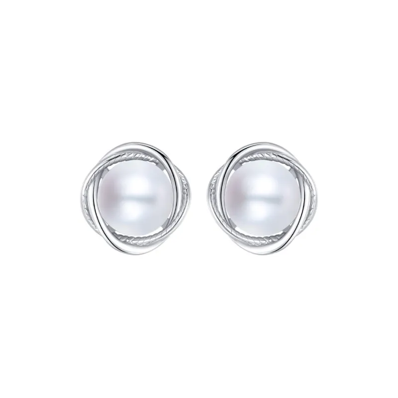 Ascending 999 Fine Silver Stud Earrings Women's-0