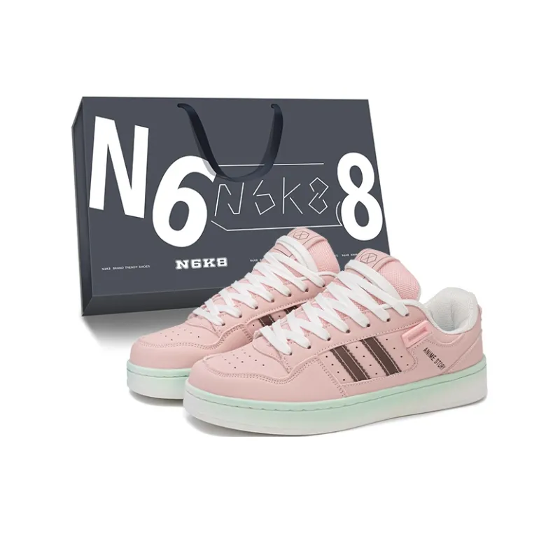 N6K8 Non-slip Lightweight Low-Top Skateboard Shoes Unisex-30