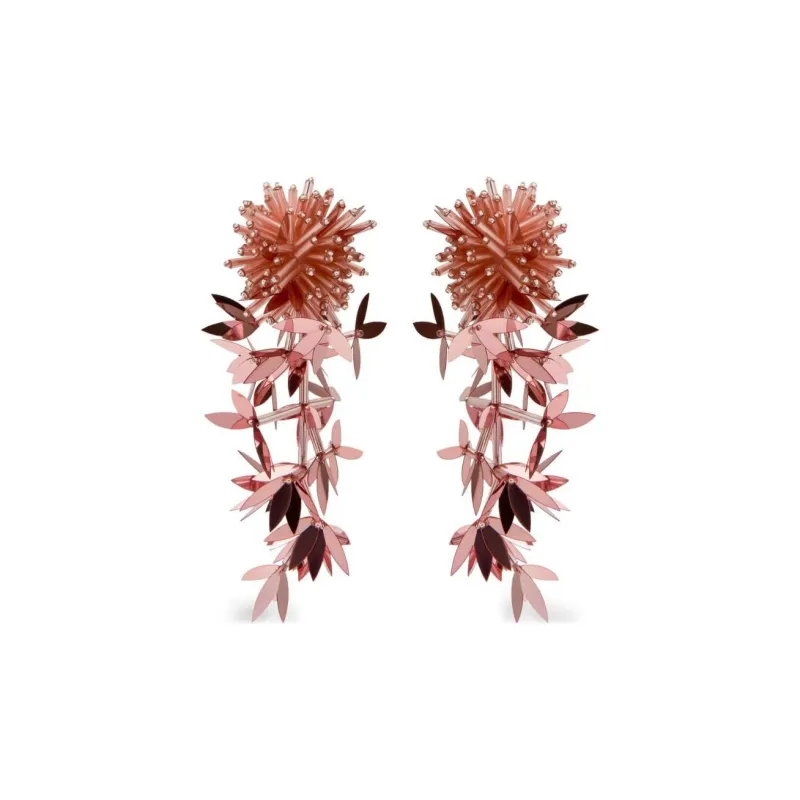 Oscar De La Renta Leaf Tassel Earrings-0