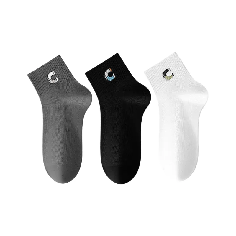 Lan Miao Mid Calf Socks Men's 3 Pack-6
