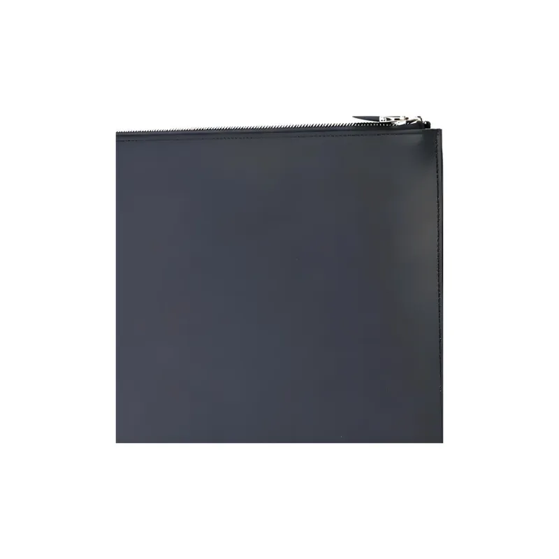 GIVENCHY Leather Clutch Unisex Black-4