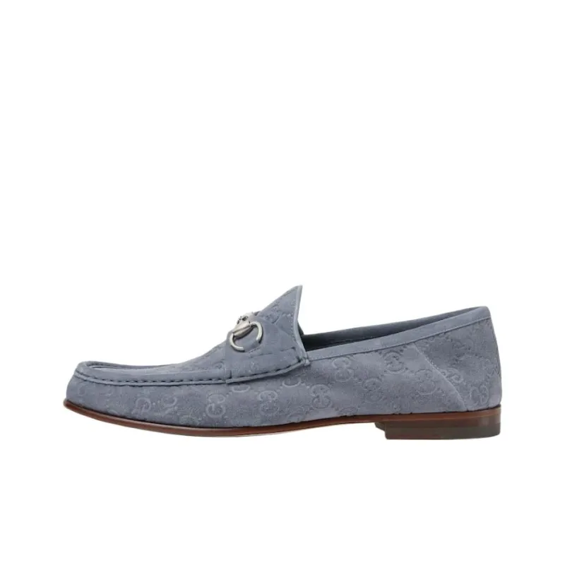 GUCCI Horsebit 1953 Loafer 'GG Suede Grey'-0