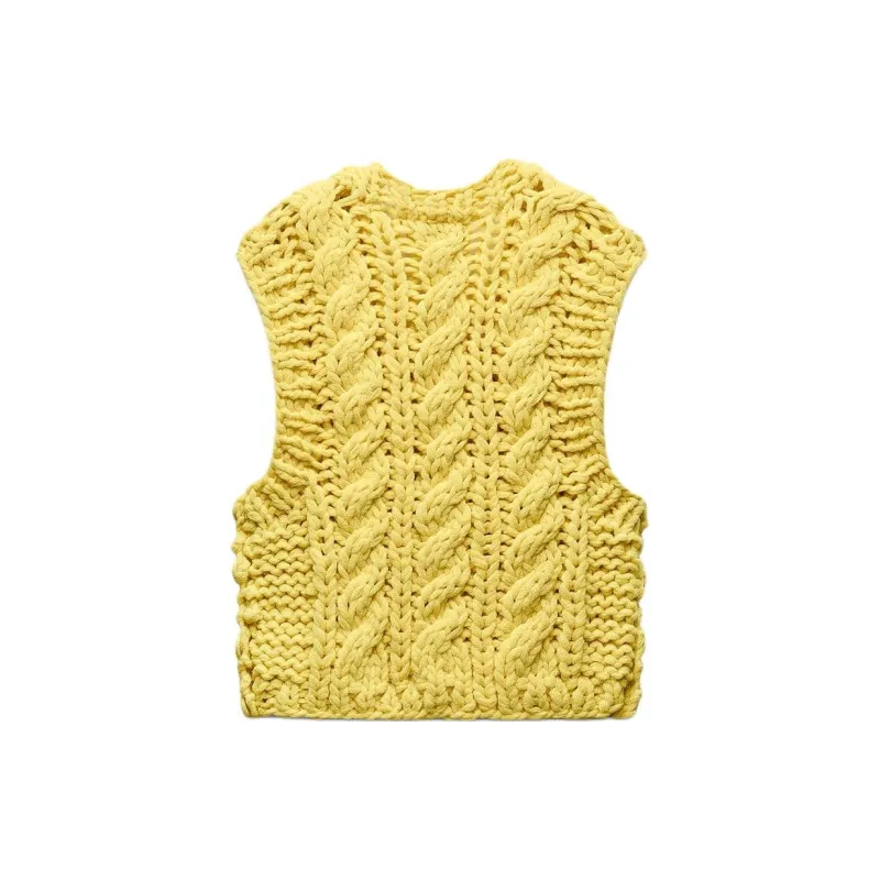 ZARA Tank Tops Women's Yellow-1
