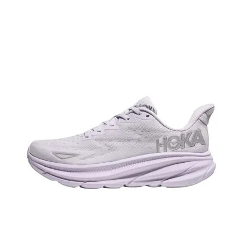 HOKA ONE ONE Clifton 9 Anti Slip Wear Resistant Low Top Casual Running Shoes Women's Purple