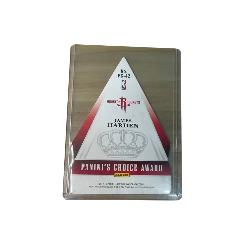 PANINI 17 18 Crown, Rocket, James Harden, Irregular Shape Cut, Circle Fold Refractive 14/75 Thread Sports Cards 1 Pc-1
