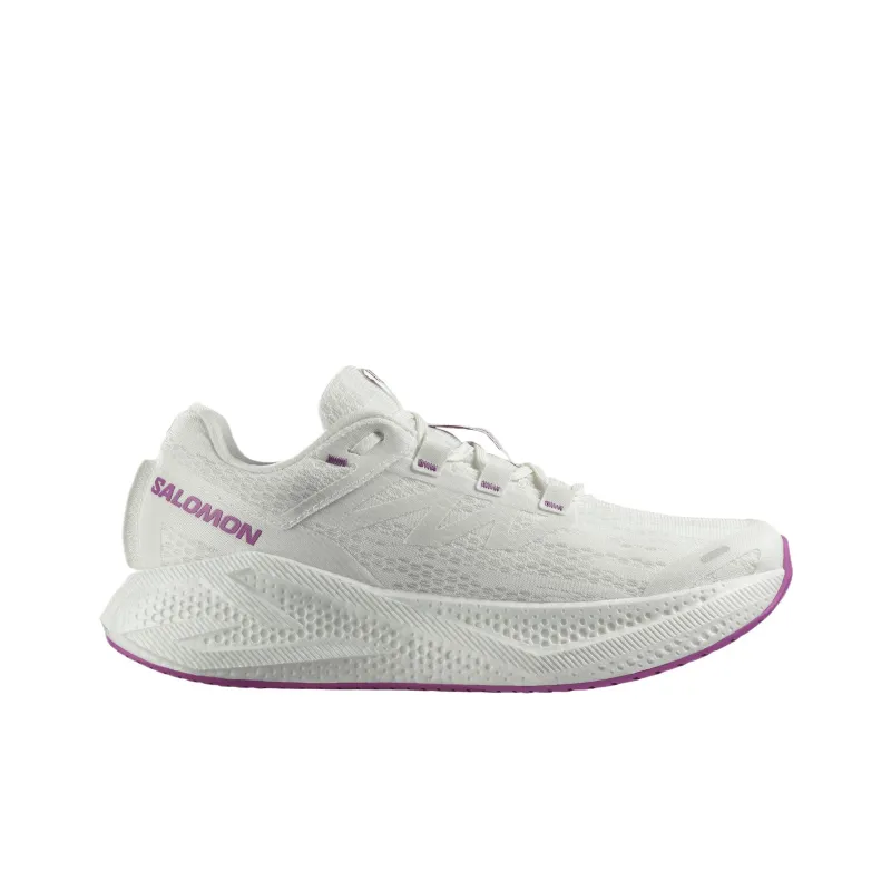 SALOMON AERO GLIDE 3 Breathable Low Top Running Shoes Men's White Purple-1