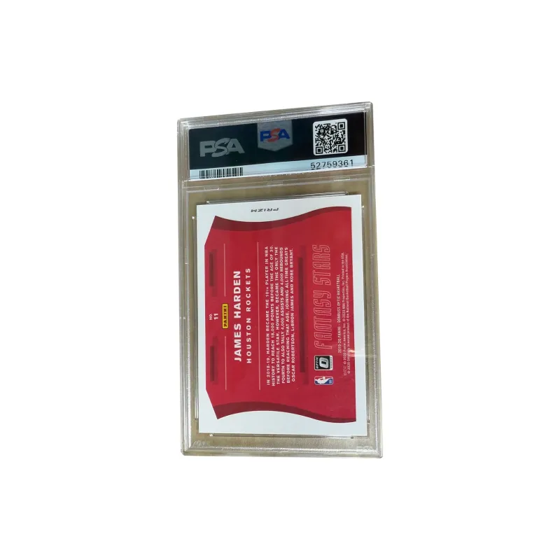 PANINI 2019 2020 Durex Rocket James Harden James Harden Silver Fold Refringer PSA10 Graded Cards 1 Pc-1