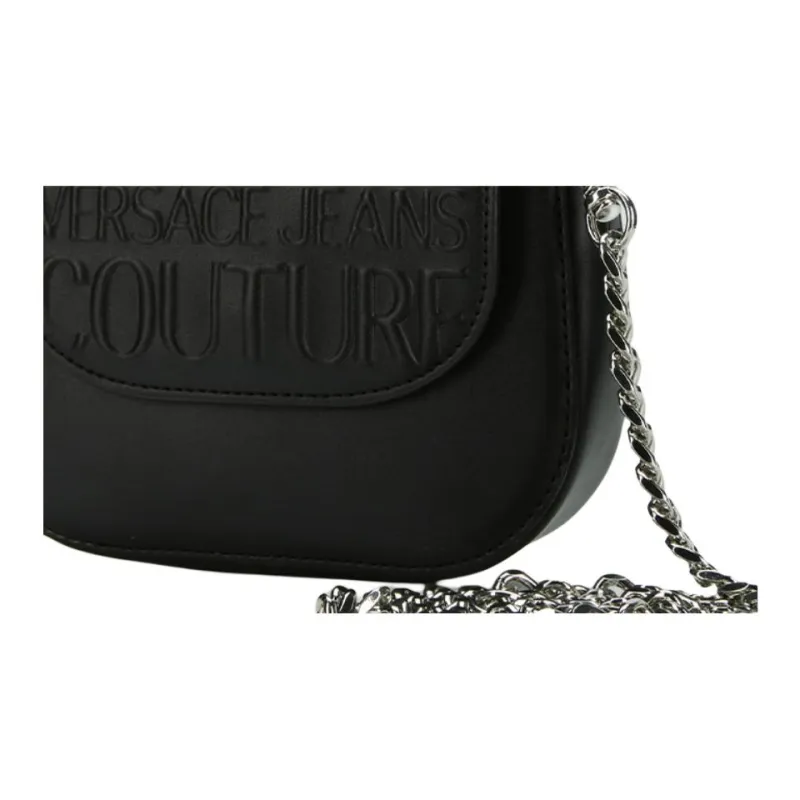FANSIZHE Jeans Couture PU Bonded Synthetic Leather Handbag Women's Black-5