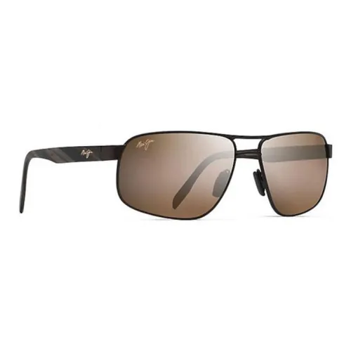 Maui Jim Acetate Metal Aviator Sunglasses Men's Black
