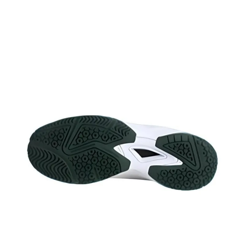 VICTOR Cushioned Slip Resistant Abrasion Resistant Low Top Badminton Shoes Unisex White Green-4