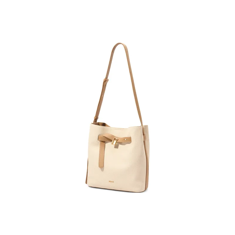 JONBAG Synthetic Leather Combo Bag Shoulder Bag Medium Size Women's Ivory White-2