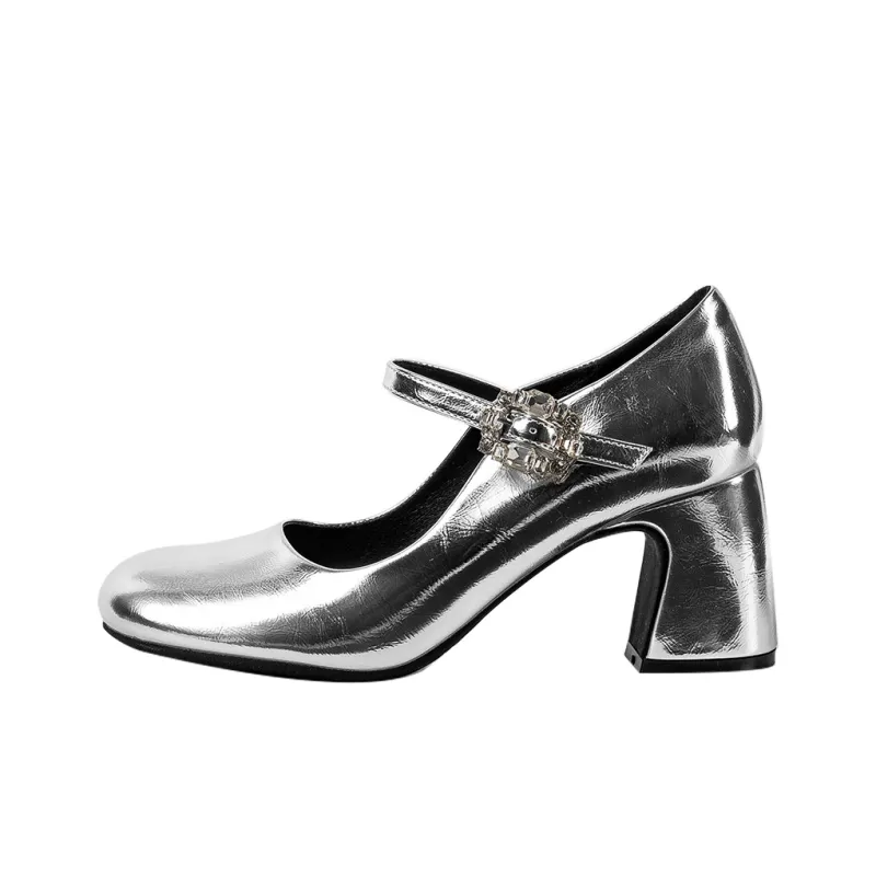 Wonderful Couple Finnish Journey Chunky Heel High Heels Women's-3
