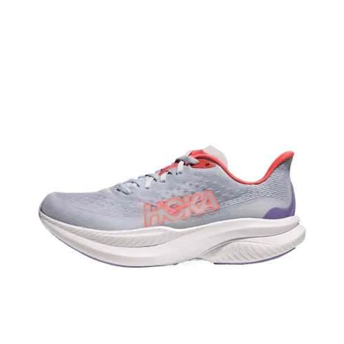 HOKA ONE ONE MACH 6 Cushioning Breathable Low Top Running Shoes Women's Gray