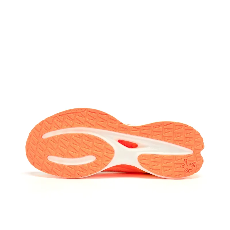QIAODAN Feiying TEAM3.0 Cushioned Slip-Resistant Abrasion-Resistant Low-Top Casual Running Shoes Men's White Orange-4