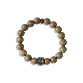 Ryukyu Green Sandalwood Wooden Bracelets Unisex
