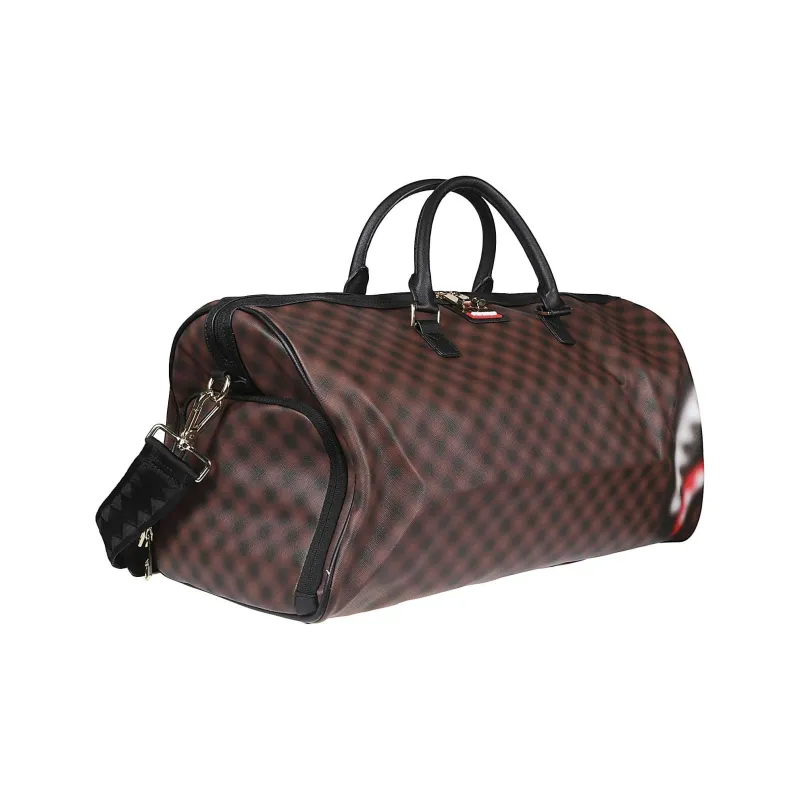 SPRAYGROUND PVC Travel Bag Unisex Brown Black-2