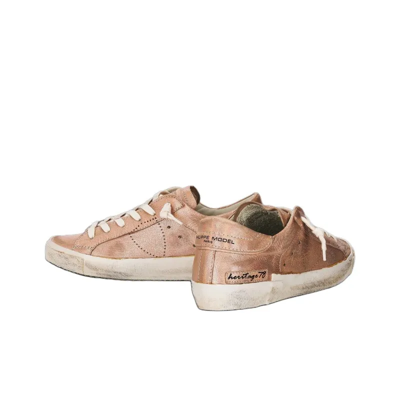 PHILIPPE MODEL Prsx Tennis Low Top Skateboard Shoes Women's Bronze-3