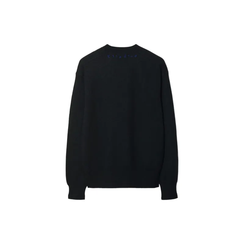 Burberry Logo embroidered Wool Jumper-1
