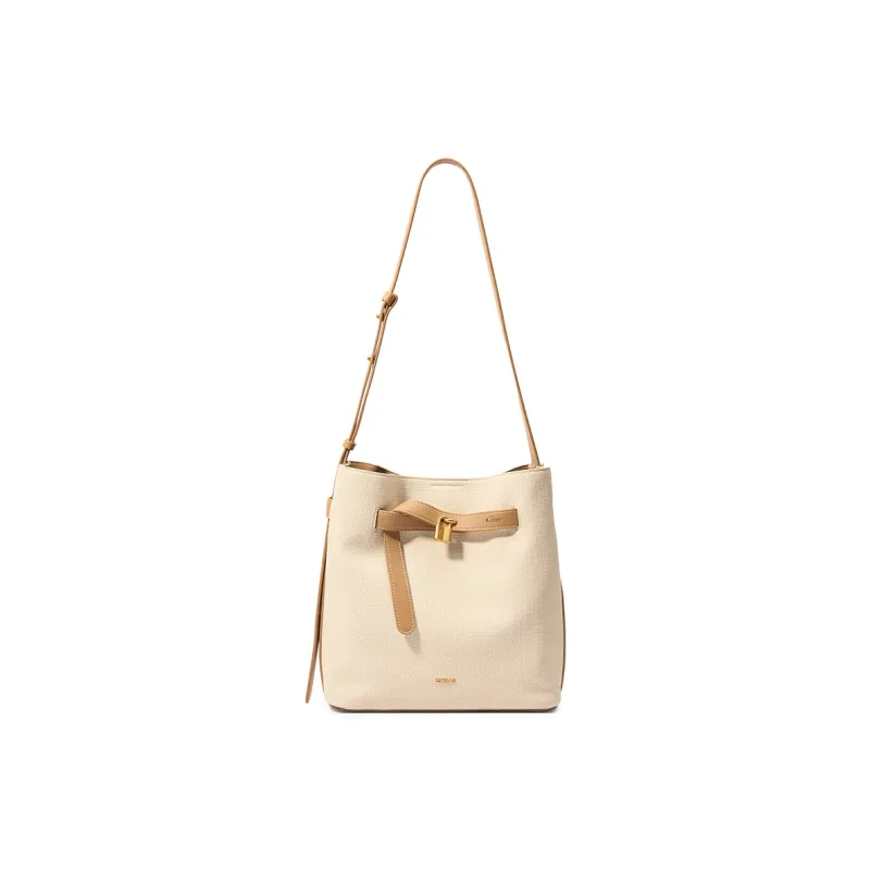 JONBAG Synthetic Leather Combo Bag Shoulder Bag Medium Size Women's Ivory White-1