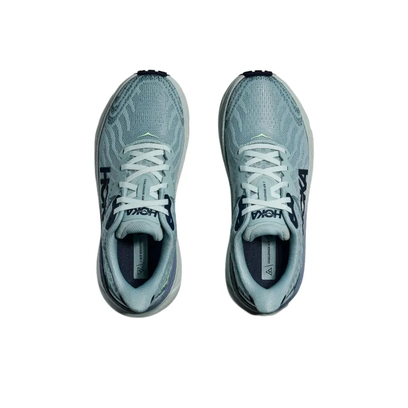 HOKA ONE ONE Challenger 7 Anti Slip Wear Resistant Low Top Running Shoes Women's Gray Blue-1