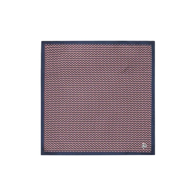 GIORGIO ARMANI Printed Silk Pocket Square-0