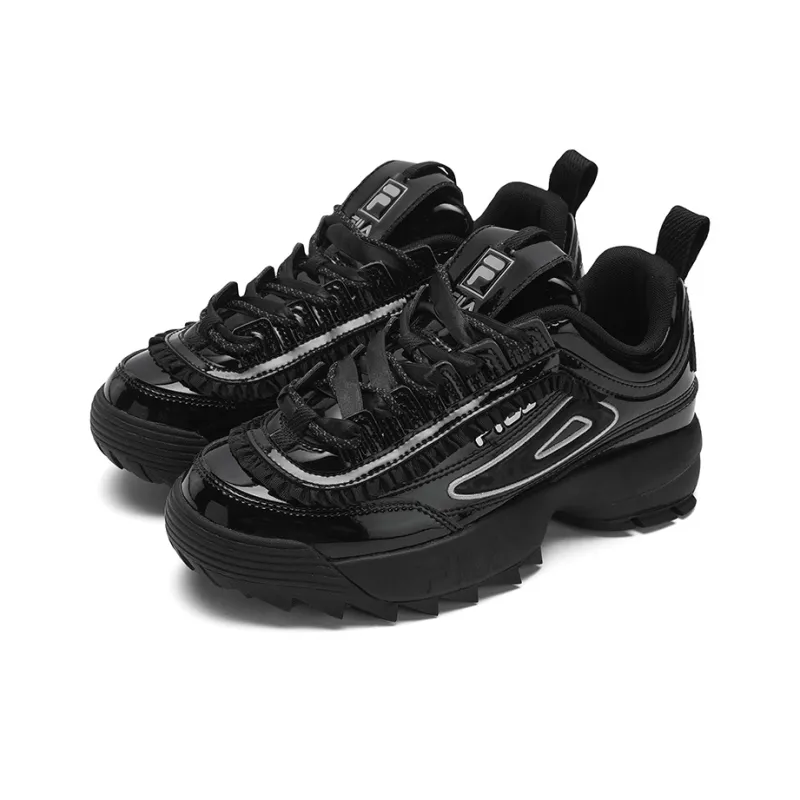 FILA Disruptor 2 Cushioning, Wear Resistant Low Top Casual Shoes Women's Black-2