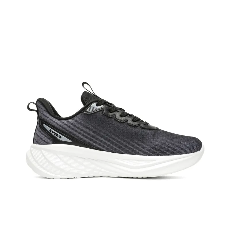 Warrior Cushioning Breathable Low Top Training For Long Distance Running Running Shoes Men's Black-1
