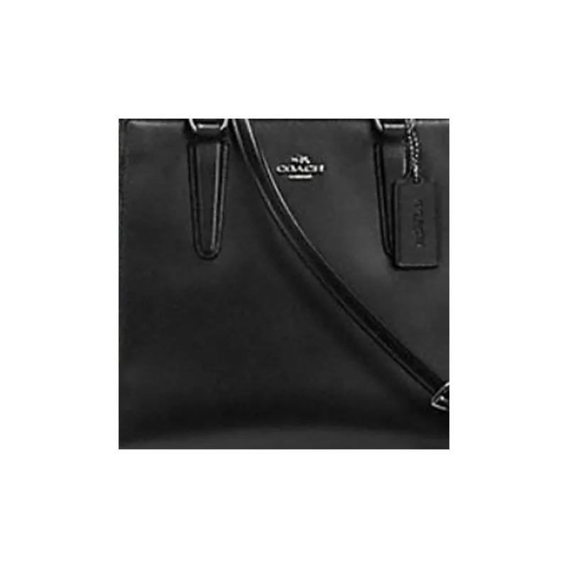 COACH Snakeskin Print Embossed Leather Shoulder Bag, Crossbody Bag, Handbag Medium Size Women's Pitch Black-2