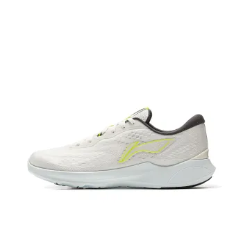 LiNing Qingyi Cushioning, Slip Resistant, Lightweight Low Top Running Shoes Men's Ivory