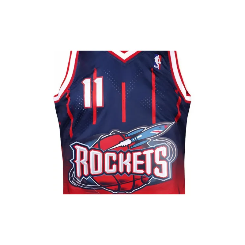 Mitchell Ness Basketball Jerseys Unisex Red Blue-2