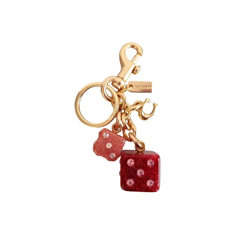 COACH Resin Bag Accessory Women's Red & Gold-1