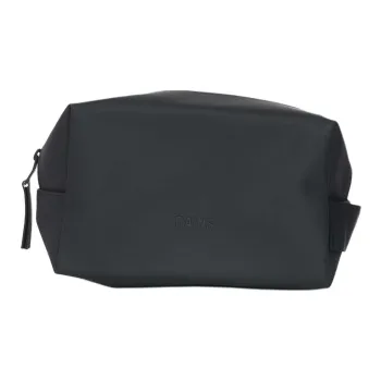 Rains Polyurethane Toiletry Bag Small Size Unisex Black