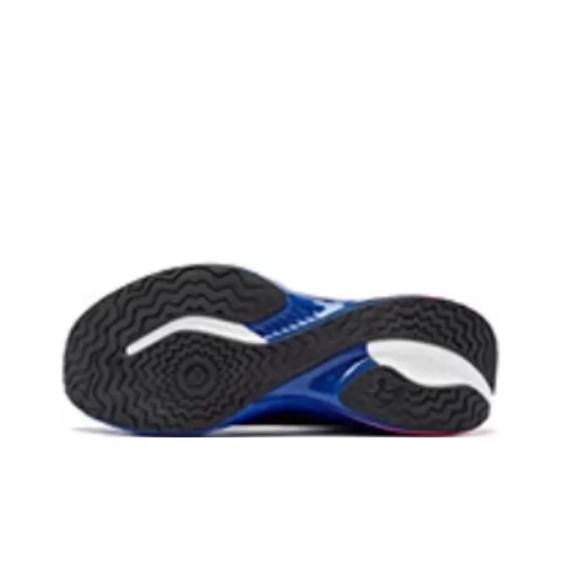 QIAODAN Flying Shadow 4.0 Anti Slip Wear Resistant Low Top Running Shoes Men's Black Blue-2