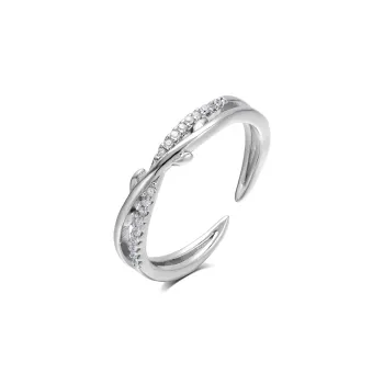 CLARKIA FLOWER S999 Fine Silver Rings Women's