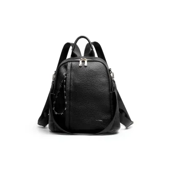 Mulinsen Polyurethane PU Bonded PU Backpack Women's Black