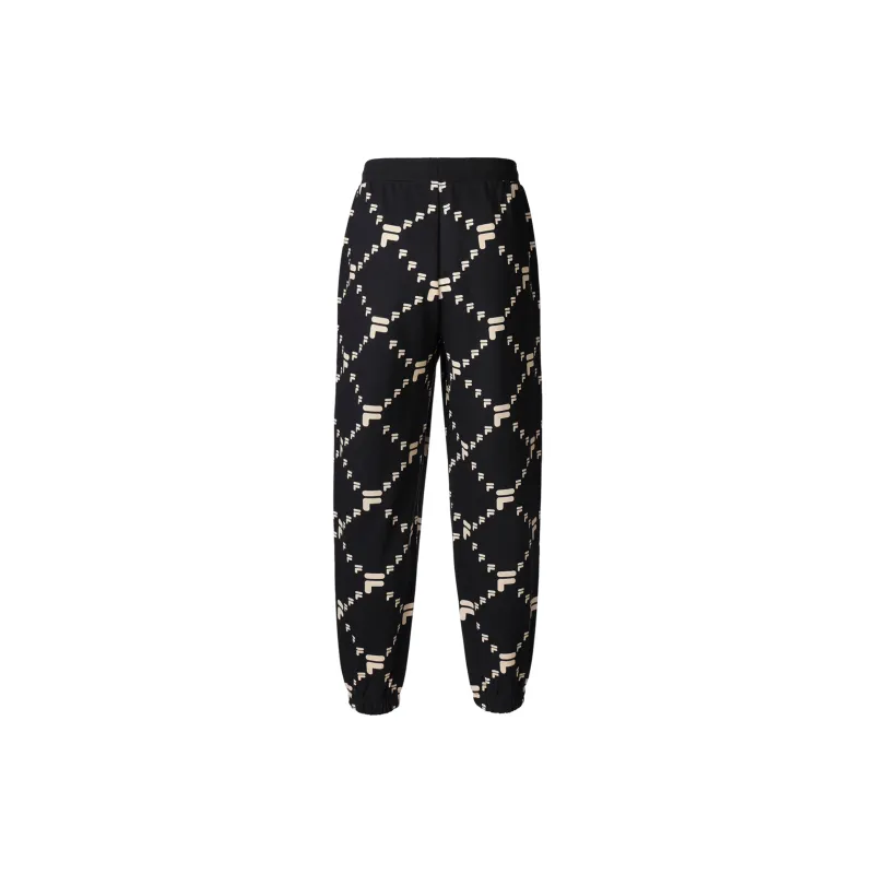 FILA FUSION TOKYO STUKIO Knitted Sports Pants Men's Pitch Black-1