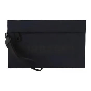 Burberry Polyamide Wrist Bag Clutch Men's Marine Blue