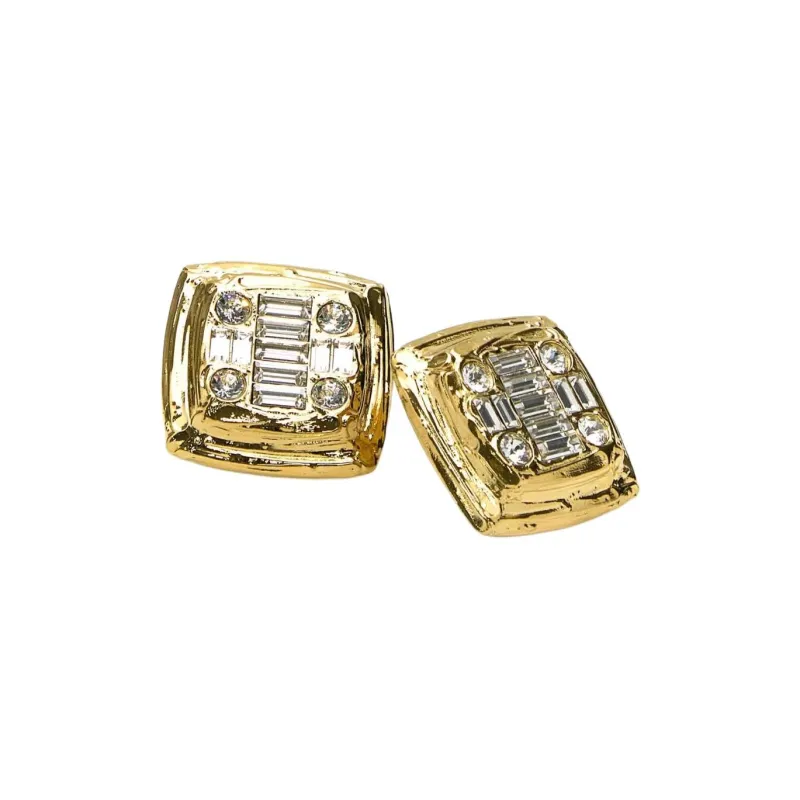 AMINA MUADDI Jeanne Embellished Earrings-1