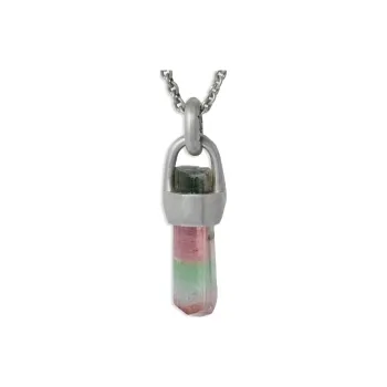 Parts Of Four Sterling Silver Talisman Elbaite Necklace