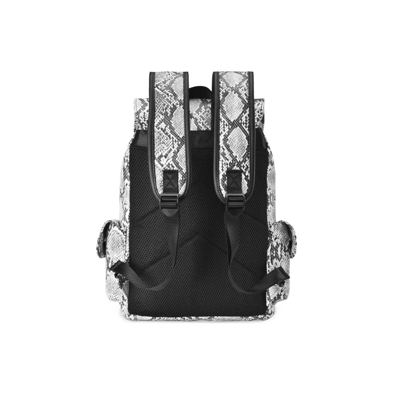 GLORY&CO PVC Backpack Regular Unisex Gray White-3