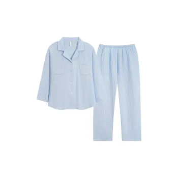 XIAFENYAN Pajama Set Women's Blue