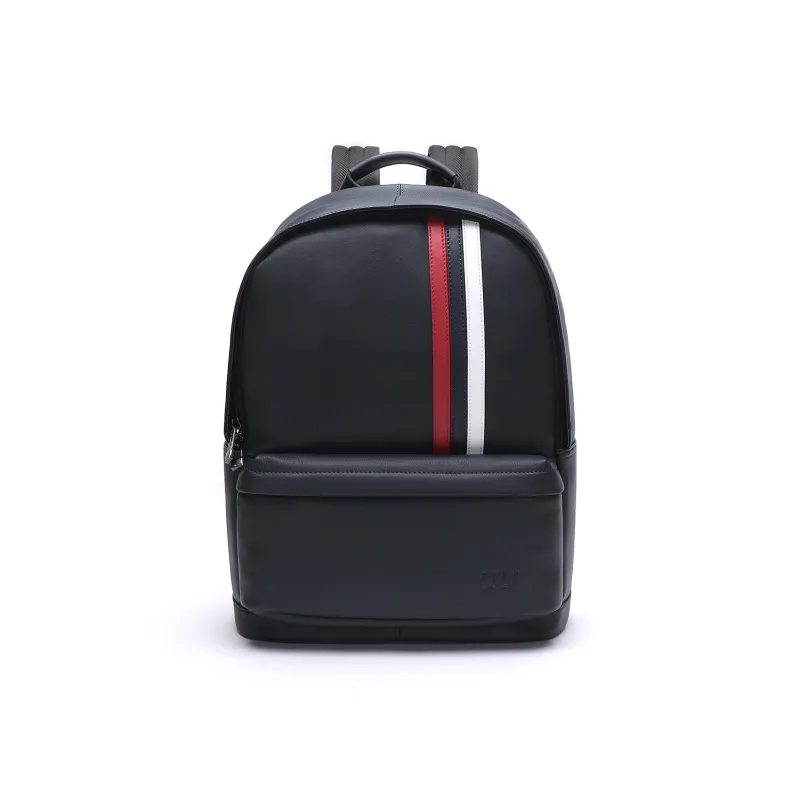 ELLE HOMME Cow Leather Backpack Regular Men's Dark Blue-0