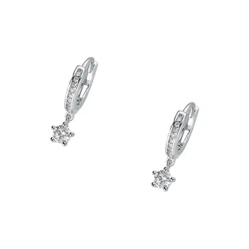 BAIJUAN S999 Fine Silver Stud Earrings Women's