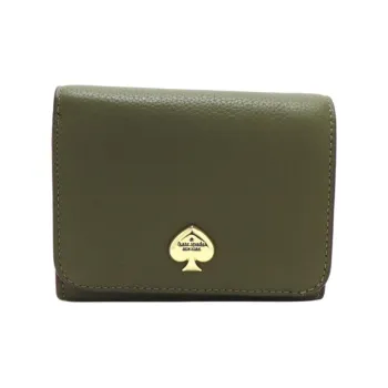 Kate Spade Litchi Grain Leather Wallet Small Size Women's Seaweed Green