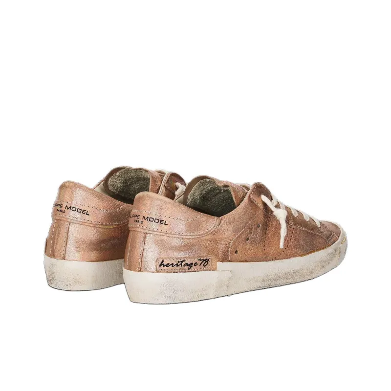 PHILIPPE MODEL Prsx Tennis Low Top Skateboard Shoes Women's Bronze-2