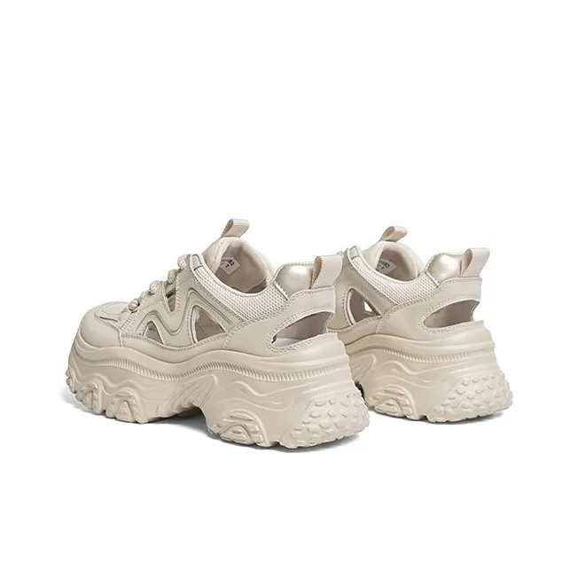 RED DRAGONFLY Anti Slip Wear Resistant Breathable Height Increasing Low Top Chunky Sneakers Women's-10