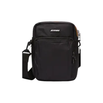 K WAY Nylon Shoulder Bag Men's Black