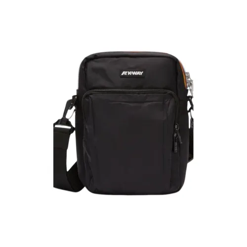 K WAY Nylon Shoulder Bag Men's Black
