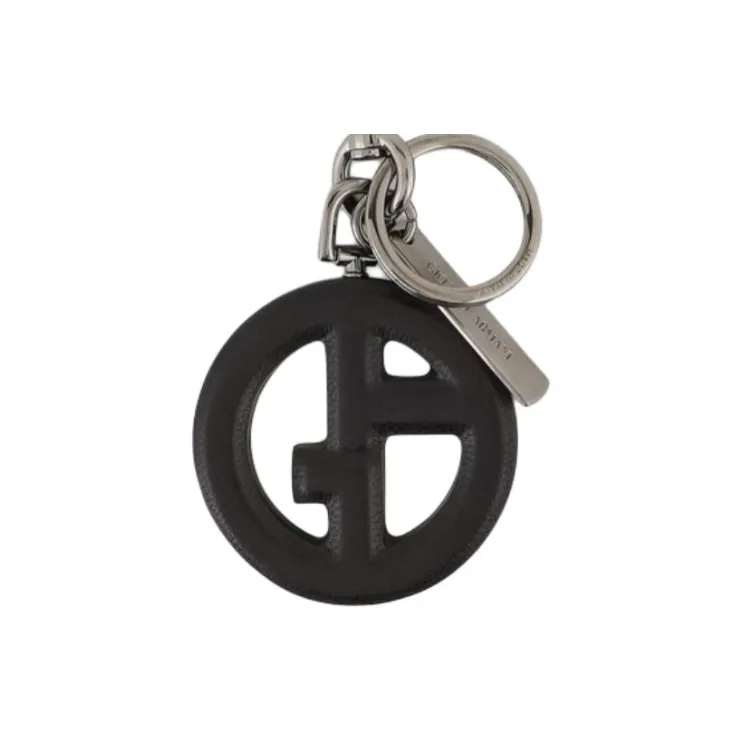 GIORGIO ARMANI Logo plaque Keyring-2