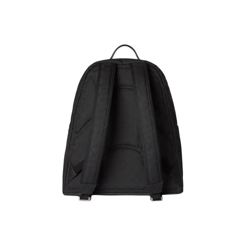 GUCCI GG Canvas Backpack Medium Size Men's Black-3